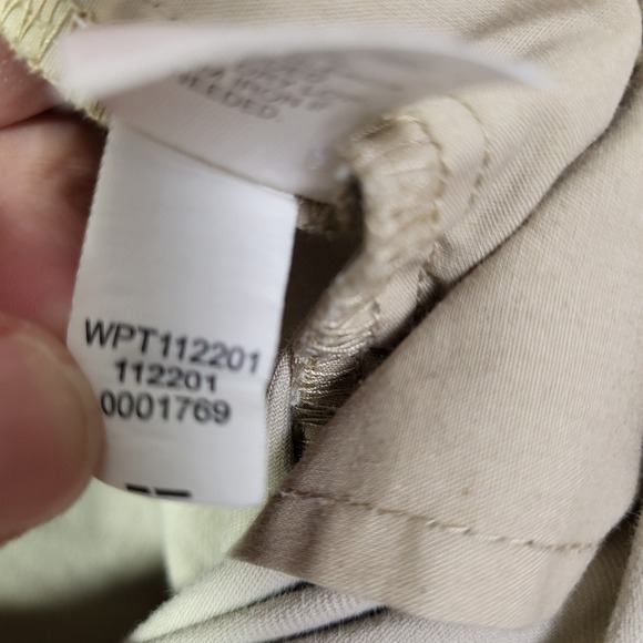 J. Jill Women Chino Pants Size 14 Tan Khaki Straight Leg Stretch Cotton Trousers - Picture 6 of 7